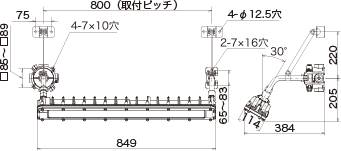 防爆形LED照明器具 EL-LR2540N+del-pa.de